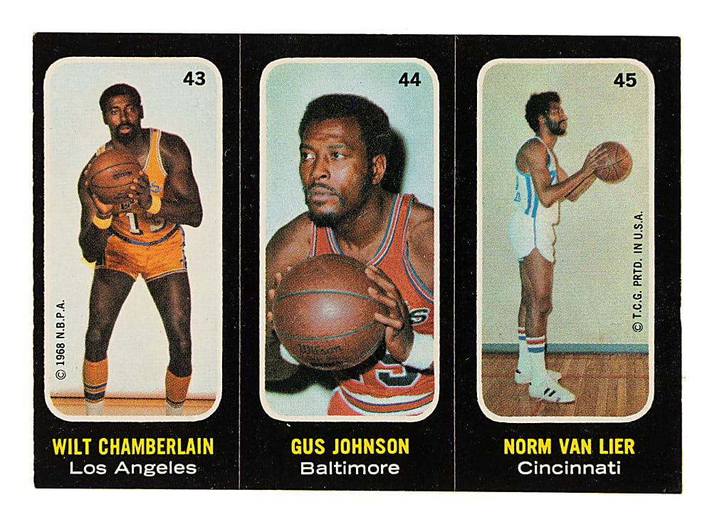 1971-1972 Topps Trio Stickers Basketball Near-Complete Set (25/26)