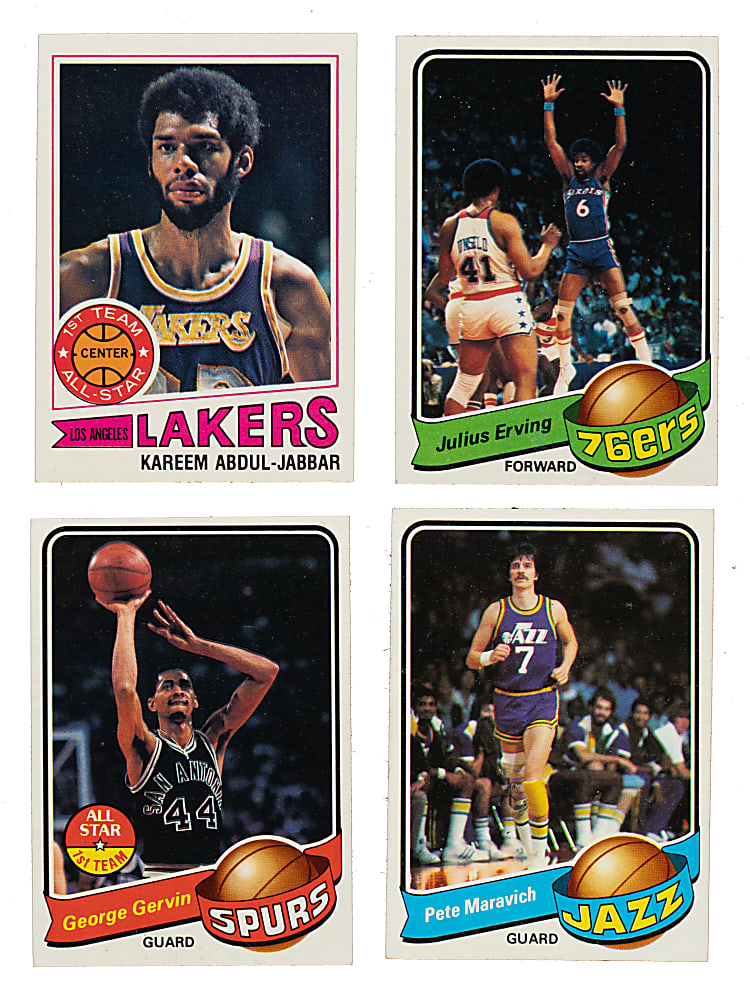 High-Grade 1977-1978 and 1979-1980 Topps Basketball Complete Set Trio (3 Sets, 396 Cards)
