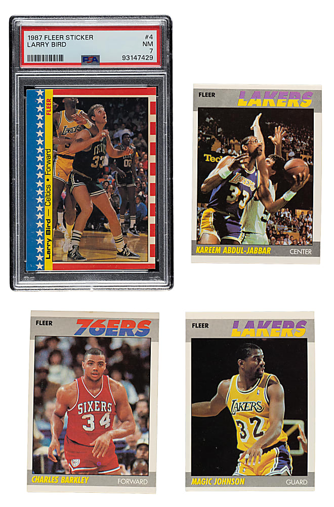 High-Grade 1987-1988 Fleer Basketball Collection (1,528 Cards) Including Five Near-Complete Sets Plus Near-Complete Stickers Sets (8 Sets, 69 Stickers)
