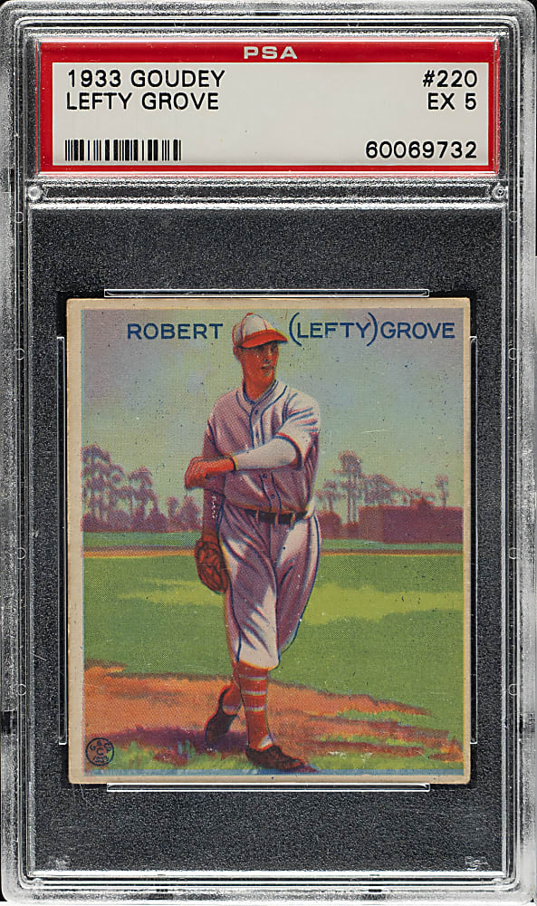 1933 R319 Goudey #220 Lefty Grove PSA EX 5