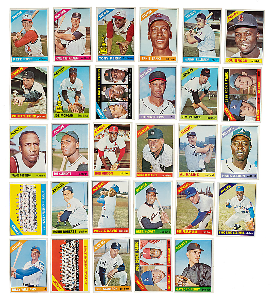1966 Topps Complete Set (598) Including #50 Mickey Mantle SGC EX/NM 6