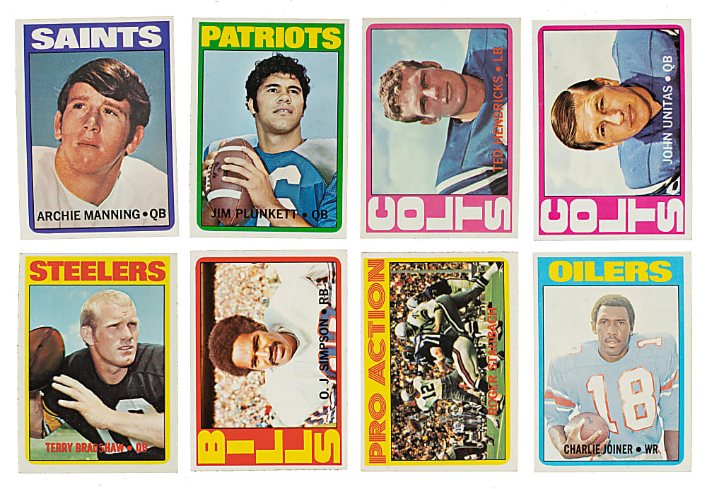 1972 Topps Football Near-Complete Low-Number Run (262/263)
