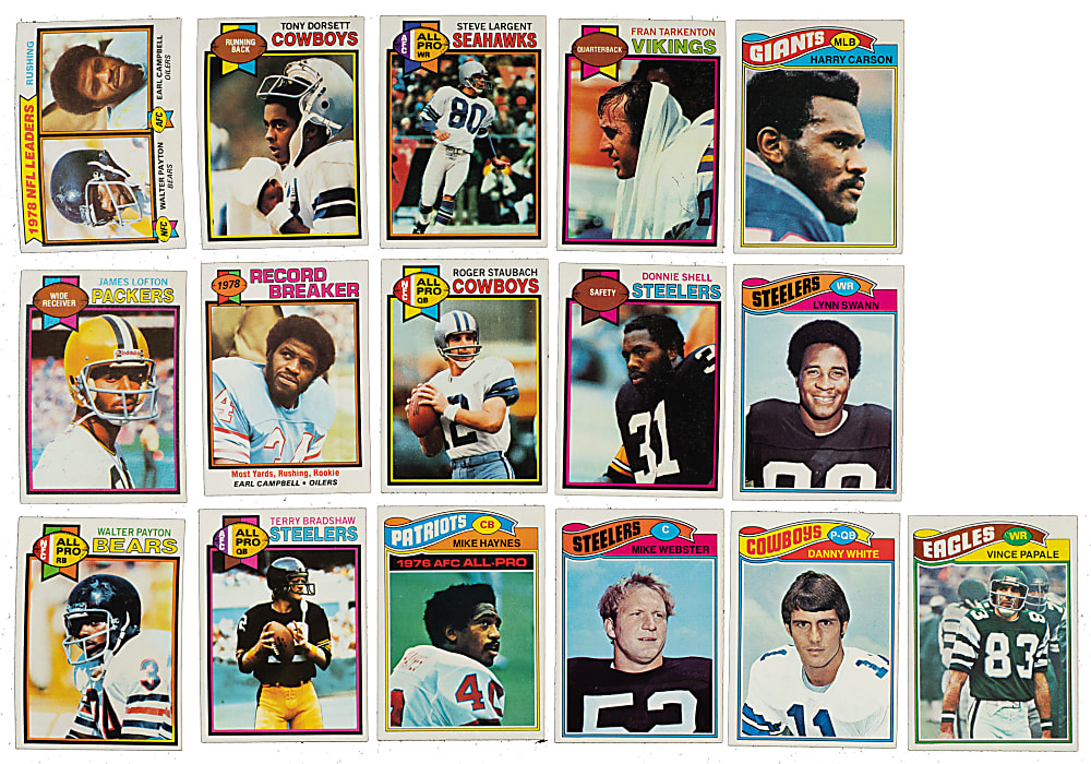 1977 and 1979 Topps Football Complete Set Pair (2 Sets, 1,056 Cards)