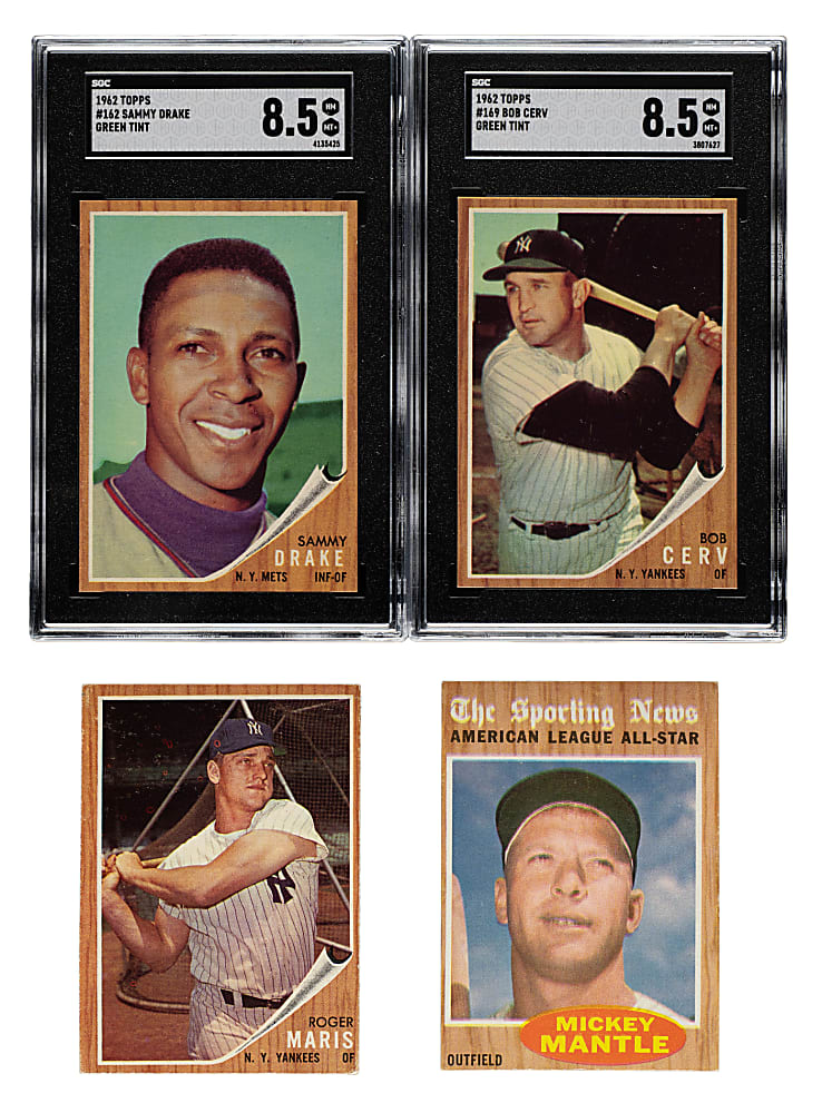 1962 Topps Collection (248) Including Mickey Mantle and Roger Maris