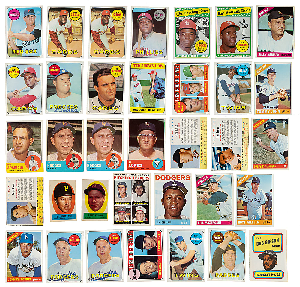 1954 to 1969 Topps and Post Cereal Shoebox Collection (1,229) Including 97 Hall of Famers