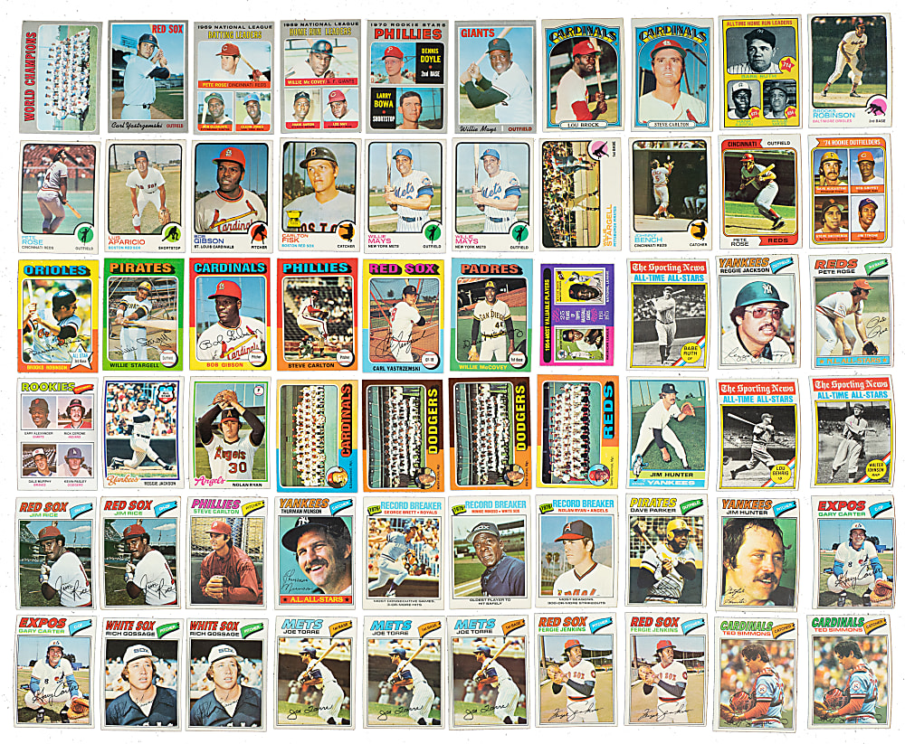 1970 to 1979 Topps Shoebox Collection (3,205) Including 120 Hall of Famers