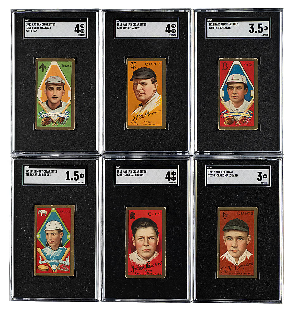 1911 T205 Gold Border Near-Complete Master Set (193/221)