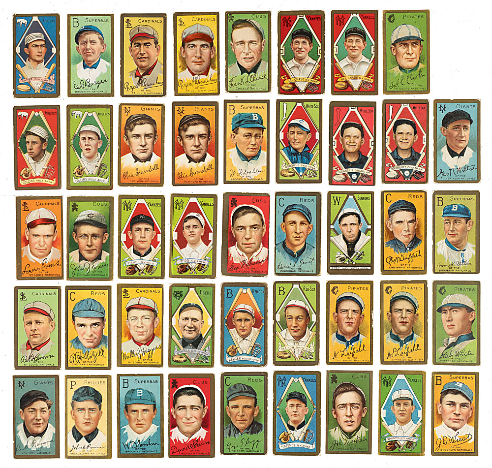 1911 T205 Gold Border Near-Complete Master Set (193/221)