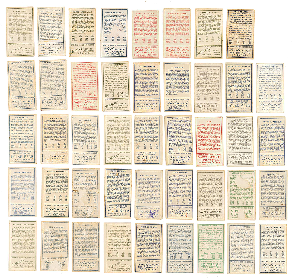 1911 T205 Gold Border Near-Complete Master Set (193/221)