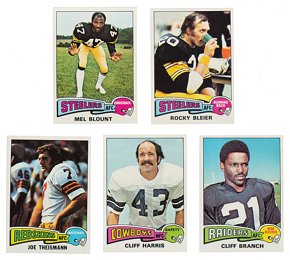 High-Grade 1975 Topps Football Complete Set (528) Including 141 GAI- and PSA-Graded Cards