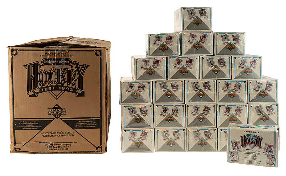 1991-1992 Upper Deck Czech World Juniors Hockey Original Unopened Wax Box Case (24 Factory-Sealed Boxes)