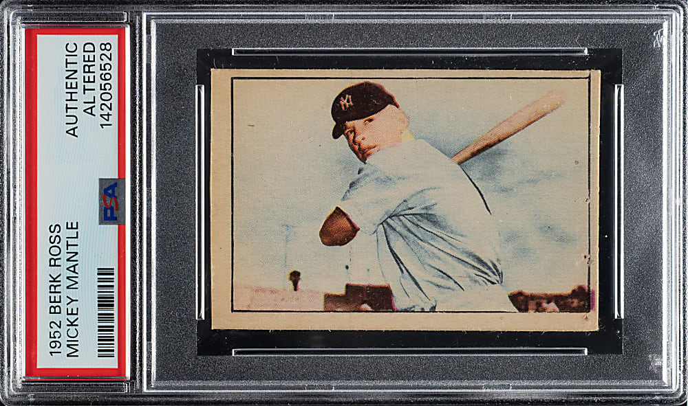 1952 Berk Ross Mickey Mantle - PSA