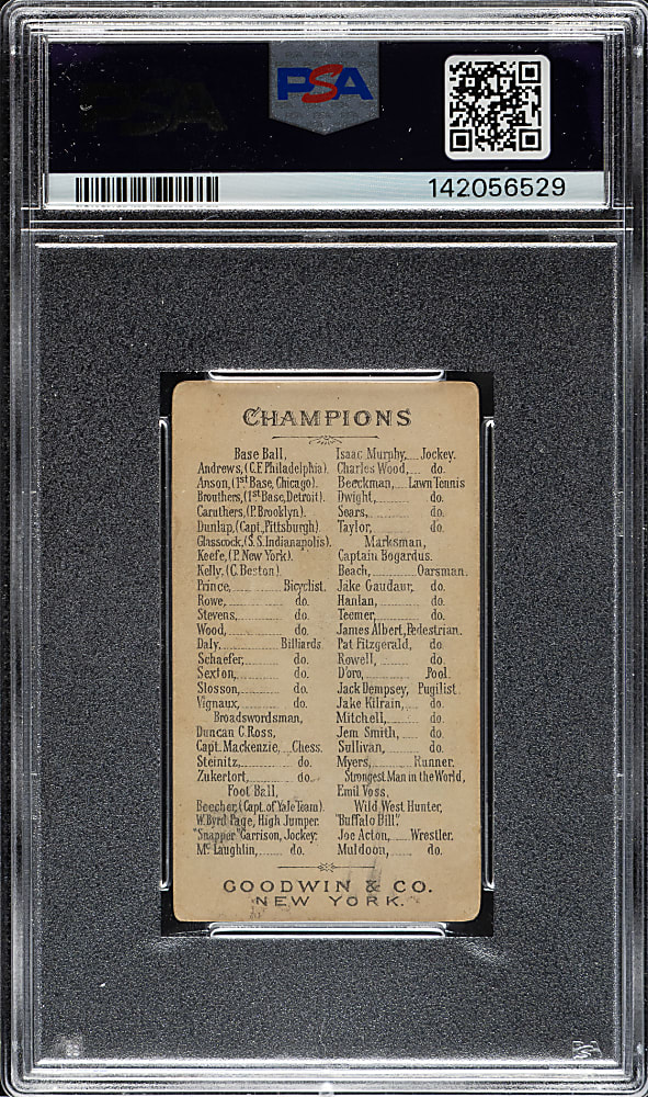 1888 N162 Goodwin Champions Cap Anson PSA POOR 1