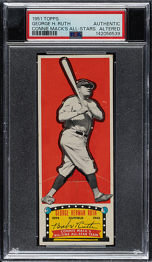 1951 Topps Connie Mack's All-Stars Babe Ruth - PSA