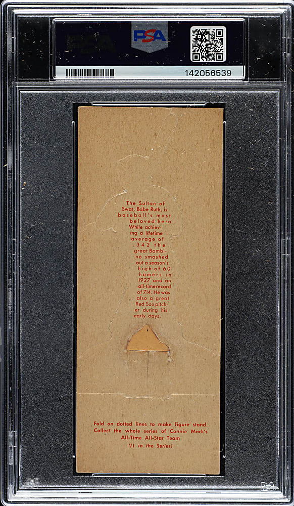 1951 Topps Connie Mack's All-Stars Babe Ruth - PSA