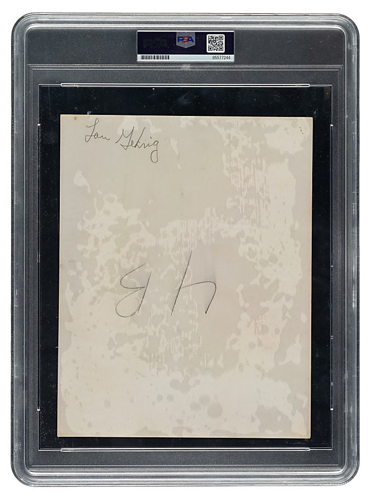 Circa 1930s Lou Gehrig Original Photograph PSA/DNA Type I