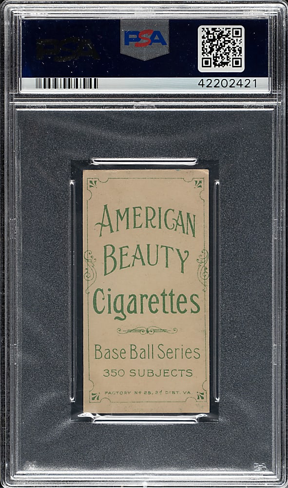 1909-1911 T206 White Border Topsy Hartsel PSA EX 5 - American Beauty 350 Back - 1 of 1 - Highest Graded!