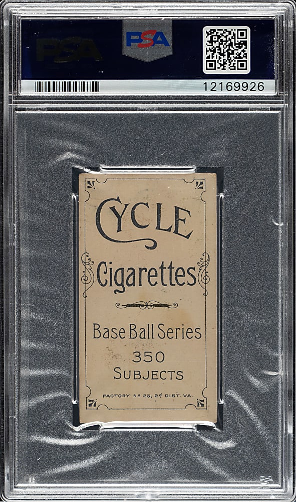 1909-1911 T206 White Border Jack Quinn PSA EX 5 - Cycle 350 Back - 1 of 2 - Highest Graded!