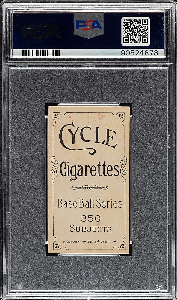1909-1911 T206 White Border Jack Hannifan PSA EX 5 - Cycle 350 Back - 1 of 2 - Highest Graded!