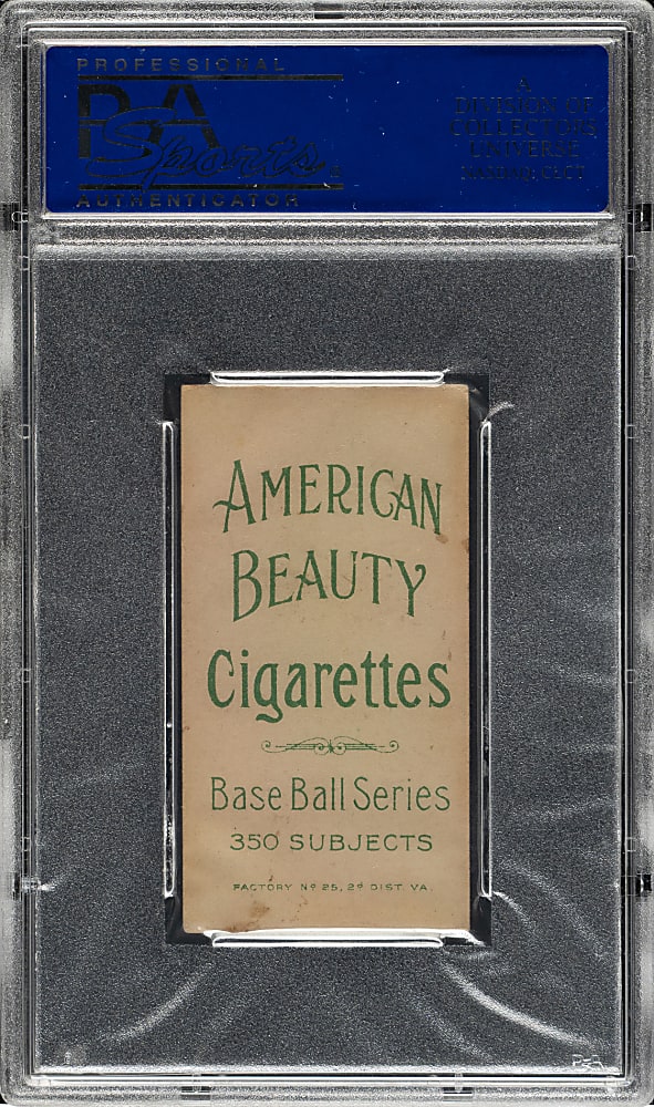 1909-1911 T206 White Border Rube Manning Pitching PSA EX 5 - American Beauty 350 Back