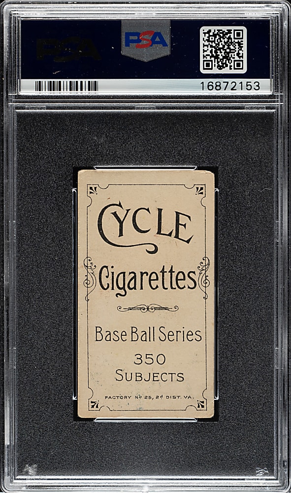 1909-1911 T206 White Border Frank LaPorte PSA VG-EX 4 - Cycle 350 Back