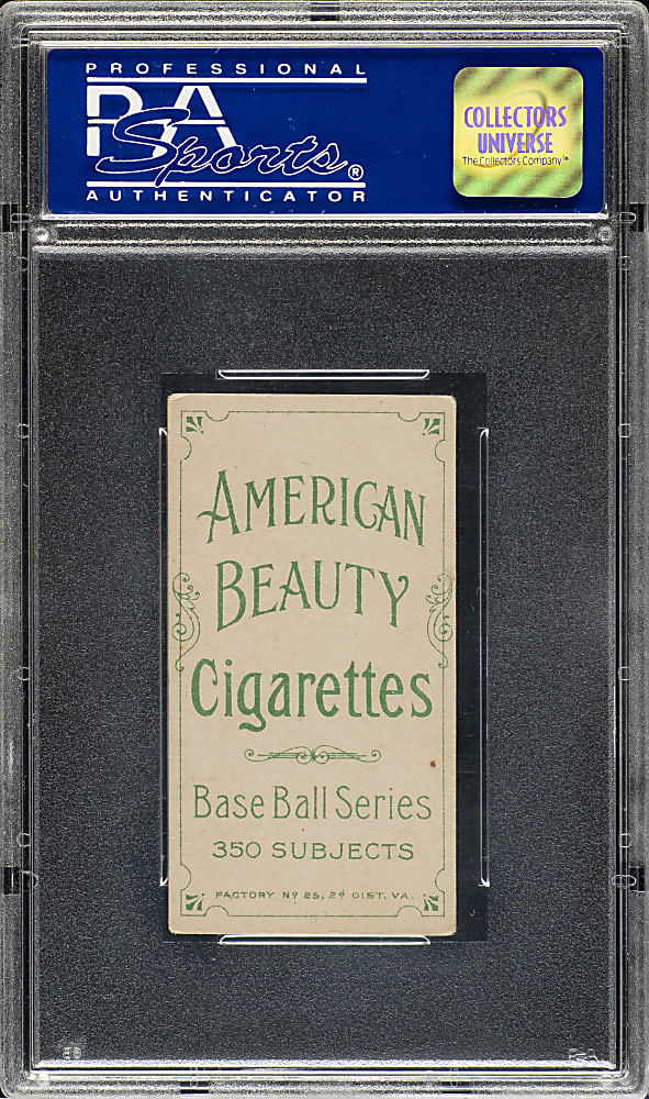 1909-1911 T206 White Border Fred Abbott PSA EX 5 - American Beauty 350 Back - 1 of 1 - Highest Graded!