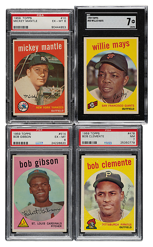 1959 Topps Complete Set (572) Including 15 PSA- and SGC-Graded Cards