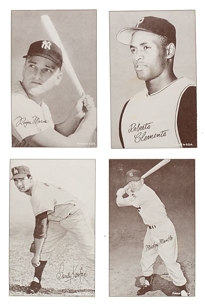 1962 Statistic Back Exhibits Complete Set (32) - All Black Backs