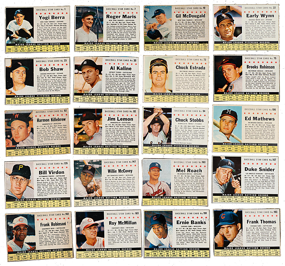 1961 Post Cereal Complete Set (200)