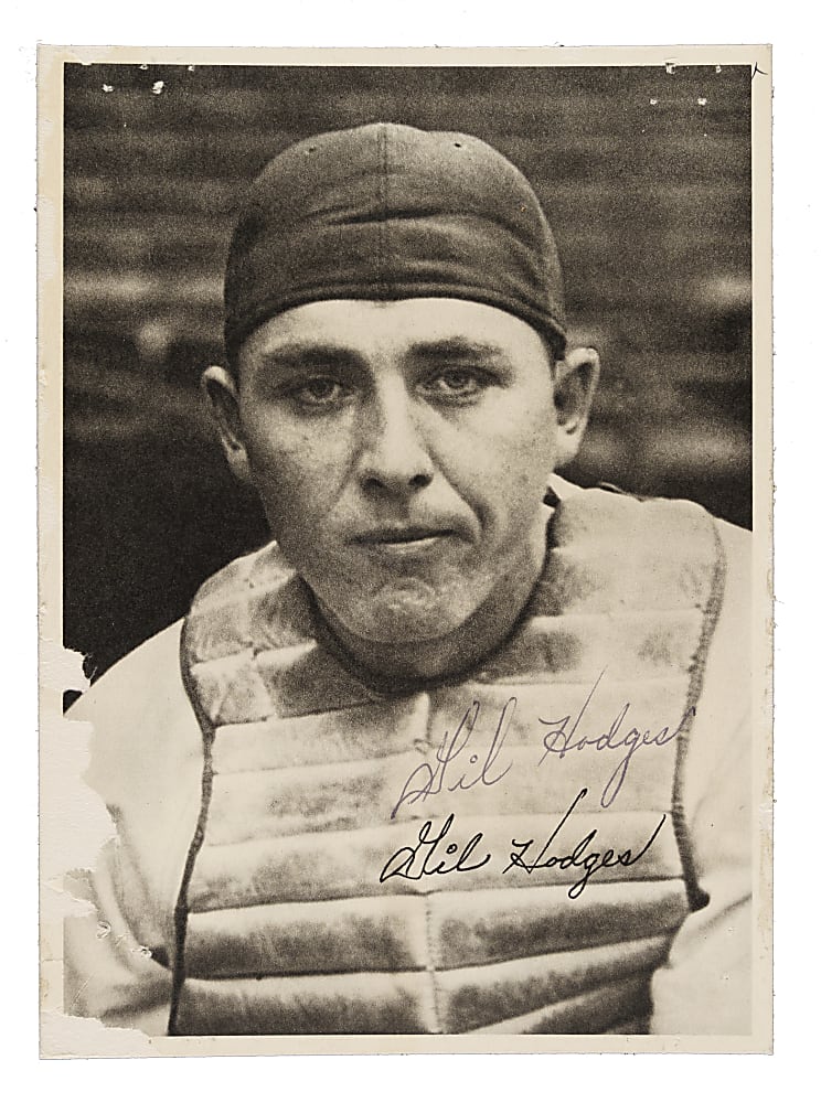 Signed 1947 Brooklyn Dodgers Picture Pack Gil Hodges - PSA/DNA