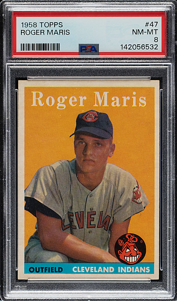 1958 Topps #47 Roger Maris Rookie PSA NM-MT 8