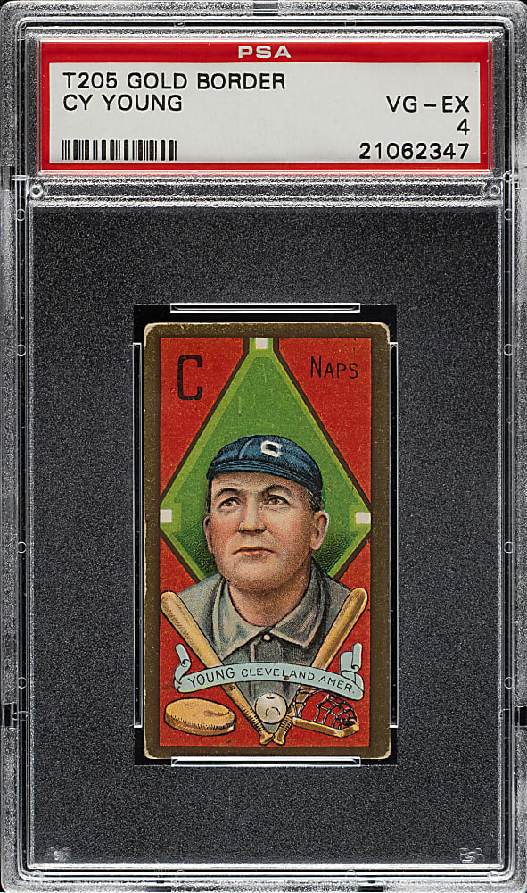 1911 T205 Gold Border Cy Young PSA VG-EX 4 - Sovereign Back