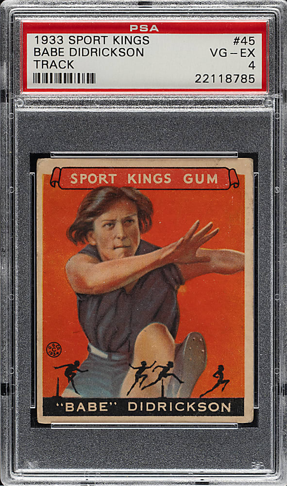 1933 R338 Sport Kings #45 Mildred "Babe" Didrikson PSA VG-EX 4