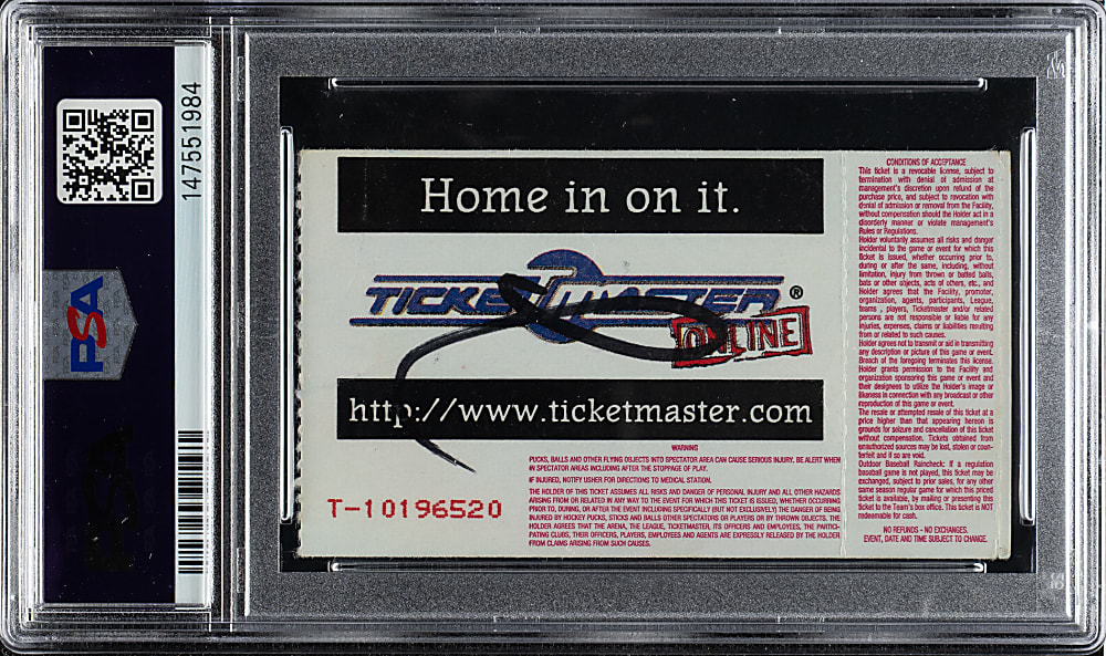 June 28, 1998 WWF King of the Ring "Hell in a Cell" Ticket Stub PSA VG-EX 4 (MK) - Undertaker Defeats Mankind