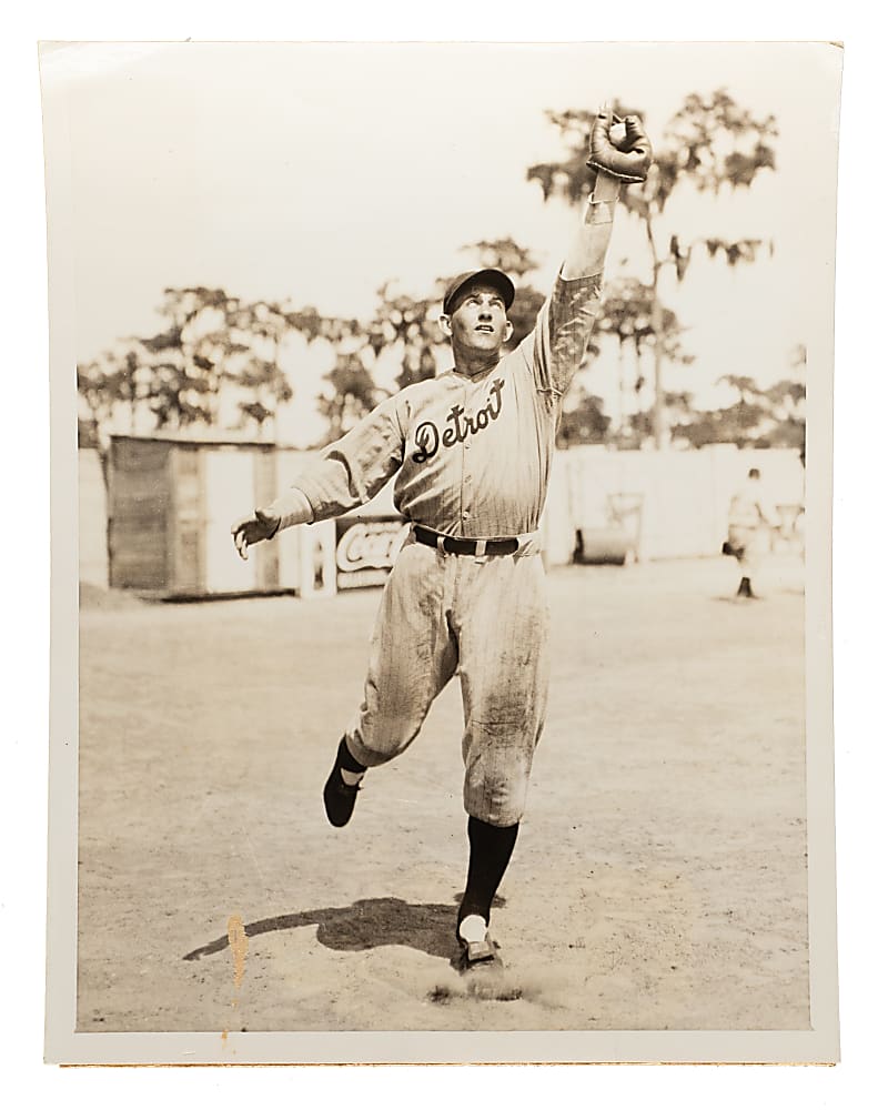 1936 Charlie Gehringer Original International News Photograph PSA/DNA Type I - Image Used for 1934-1936 R318 Batter-Up Card