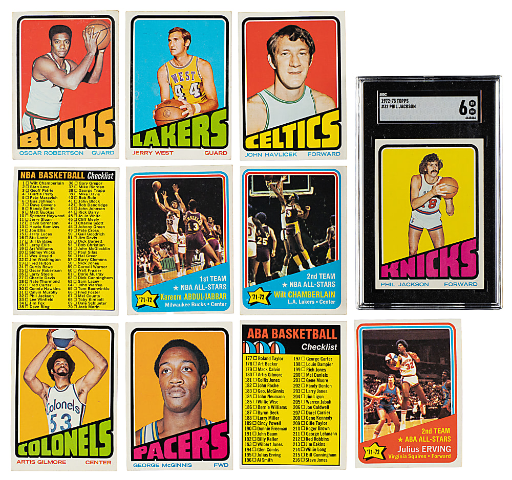 1972-1973 Topps Basketball Complete Set (264)