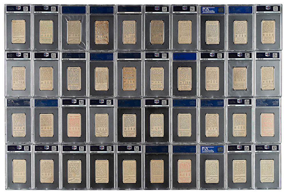 1911 T205 Gold Border Near-Complete Set (199/208) Including 176 PSA- and SGC-Graded Cards