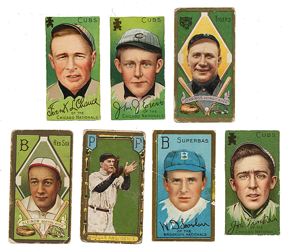 1911 T205 Gold Border Near-Complete Set (199/208) Including 176 PSA- and SGC-Graded Cards