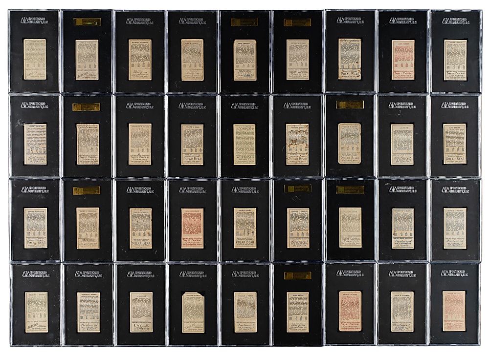 1911 T205 Gold Border Near-Complete Set (199/208) Including 176 PSA- and SGC-Graded Cards