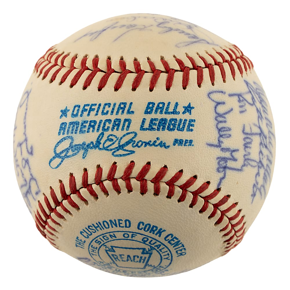 1963 Los Angeles Dodgers World Champions Team-Signed Baseball with Walt Alston and Don Drysdale