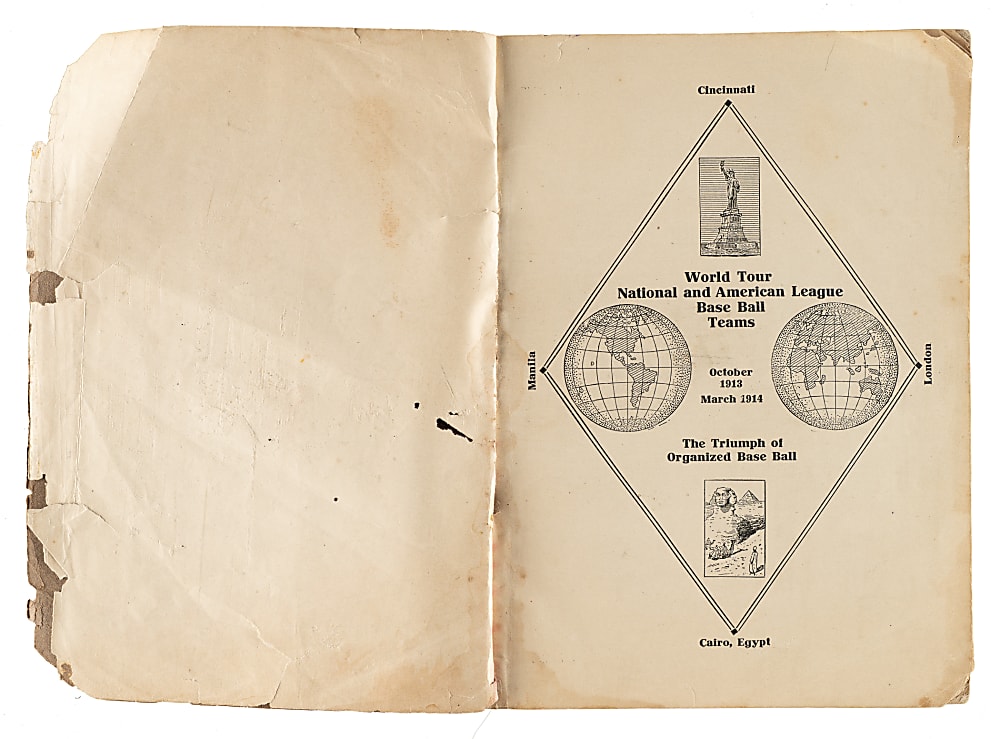1913-1914 Chicago White Sox vs. New York Giants Official World Tour Program
