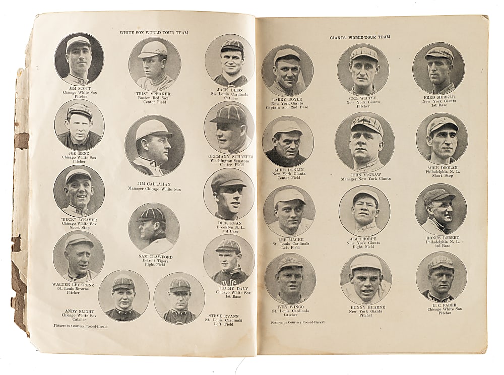 1913-1914 Chicago White Sox vs. New York Giants Official World Tour Program