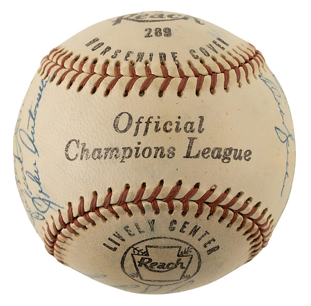 1958 San Francisco Giants Team-Signed Baseball with Willie Mays and Orlando Cepeda - First Season in Bay Area