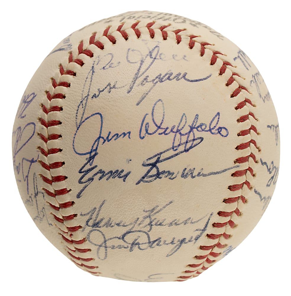 1963 San Francisco Giants Team-Signed Baseball with Mays, Cepeda, McCovey, Marichal, and Perry