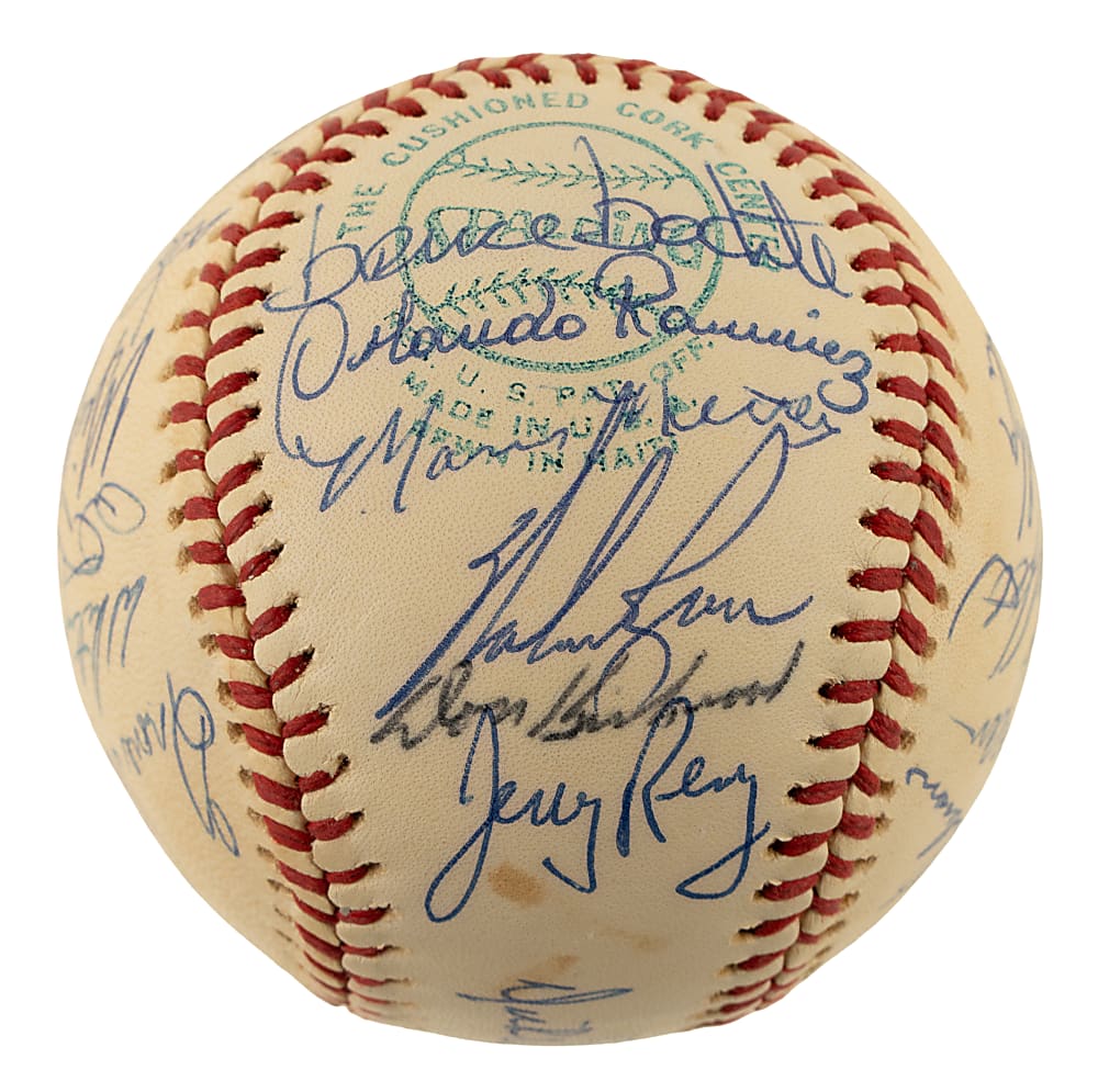 1975 California Angels Team-Signed Baseball with Nolan Ryan
