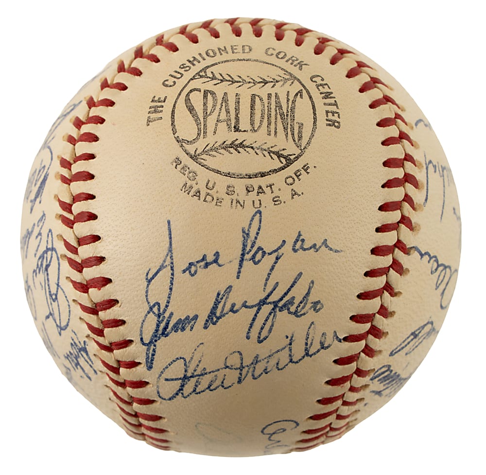 1961 San Francisco Giants Team-Signed Baseball with Mays, Cepeda, McCovey, and Marichal