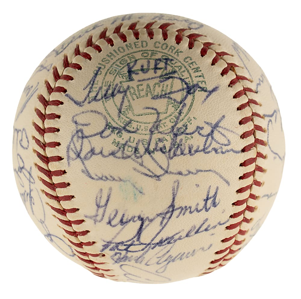 1965 Detroit Tigers Team-Signed Baseball with Al Kaline