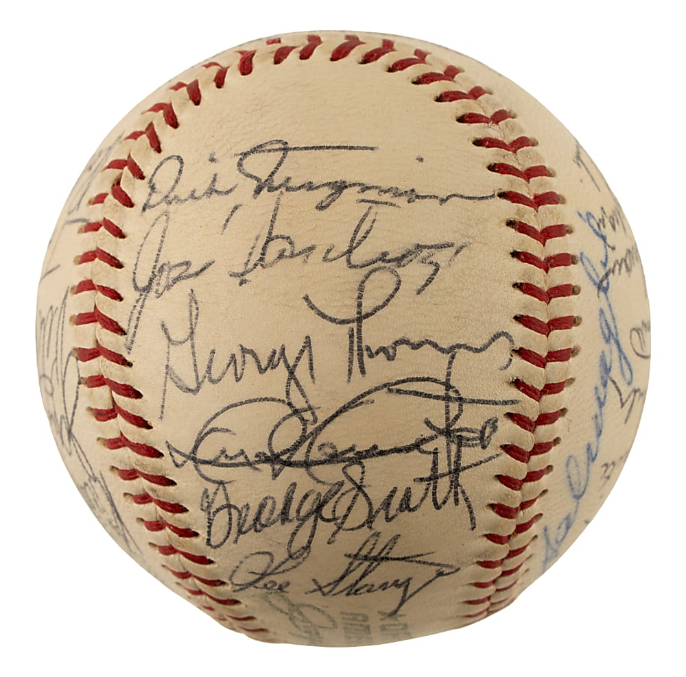 1966 Boston Red Sox Team-Signed Baseball with Carl Yastrzemski and Tony Conigliaro