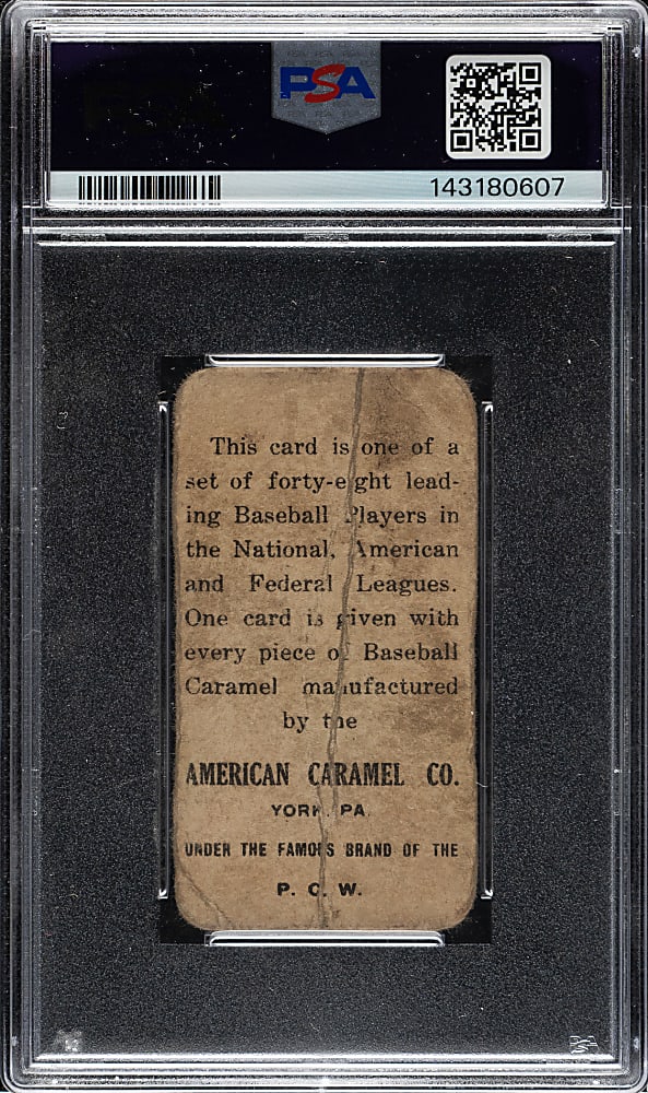 1915 E106 American Caramel Honus Wagner Batting - PSA