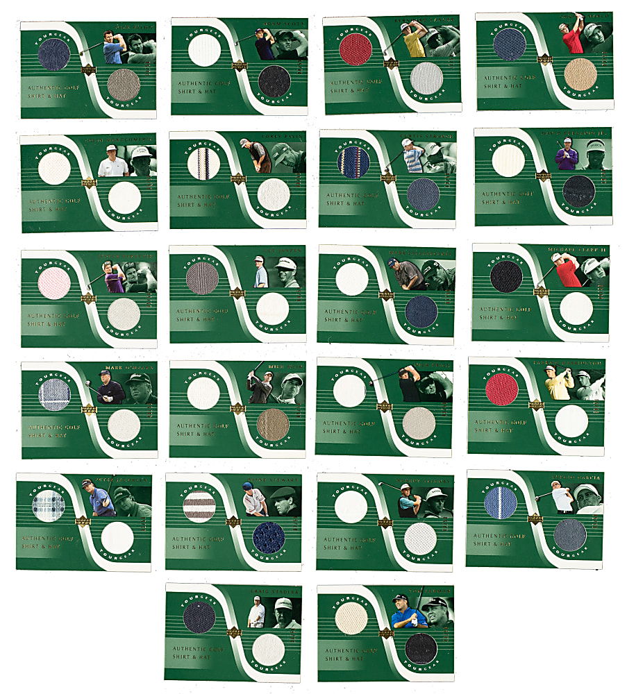 2001 Upper Deck Tour Gear Golf Complete Set (27) Including Tiger Woods - All # to /50